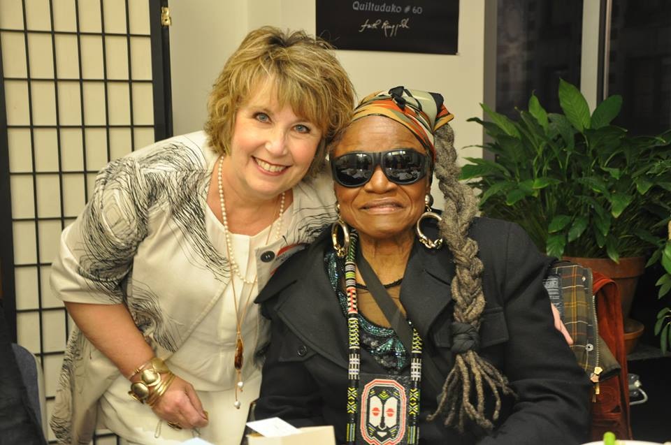 Another picture with Artist and Mentor Faith Ringgold.