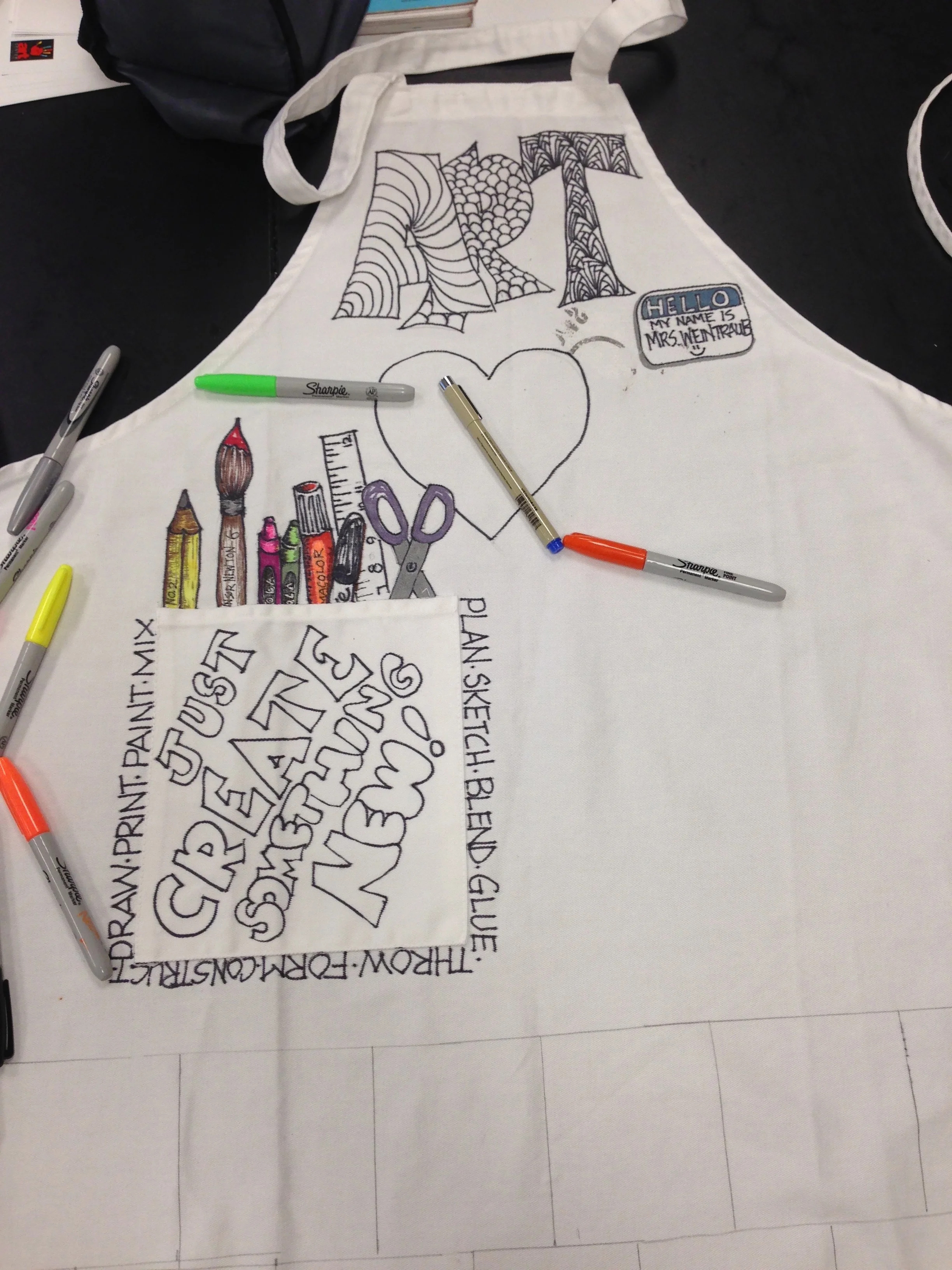 Autograph Art Apron photo by Melody Weintraub