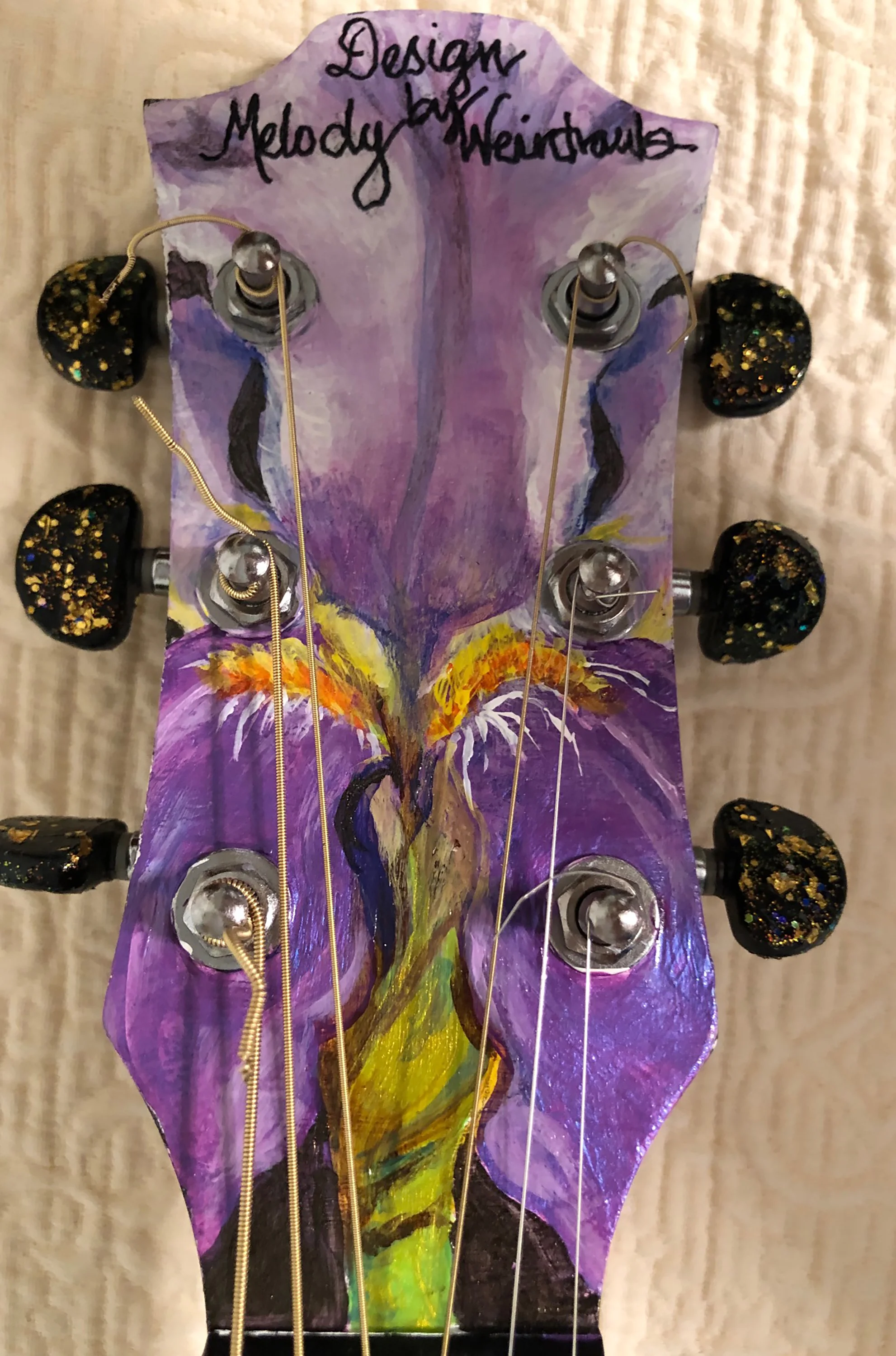 Neck details for “Tennessee Sounds,” by Melody Weintraub. DO NOT USE WITHOUT PERMISSION.