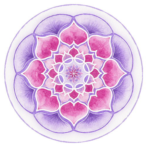 Lilac & Magenta Crystal Flower (CR02/BW008)