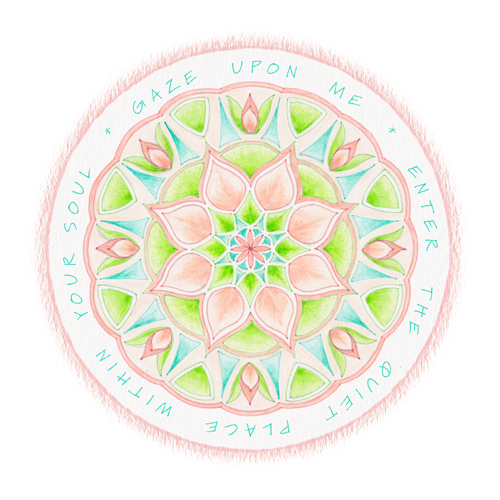 Gaze Upon Me Mandala (BW028)
