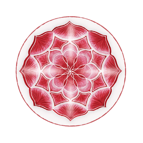 HONOUR DARK RED ENERGY CENTRE MANDALA (CR01 ~ 09)