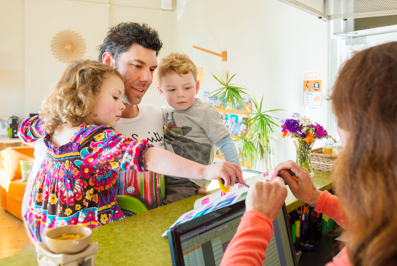 And sometimes the family comes to work with me… cheap labour. :)