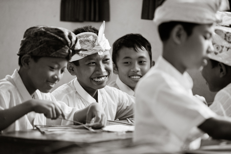 A photograph I took at a school in Bali for Bali Kids. Obviously I had permission to be in there and wander about but would never dream of entering a house or school without prior permission.