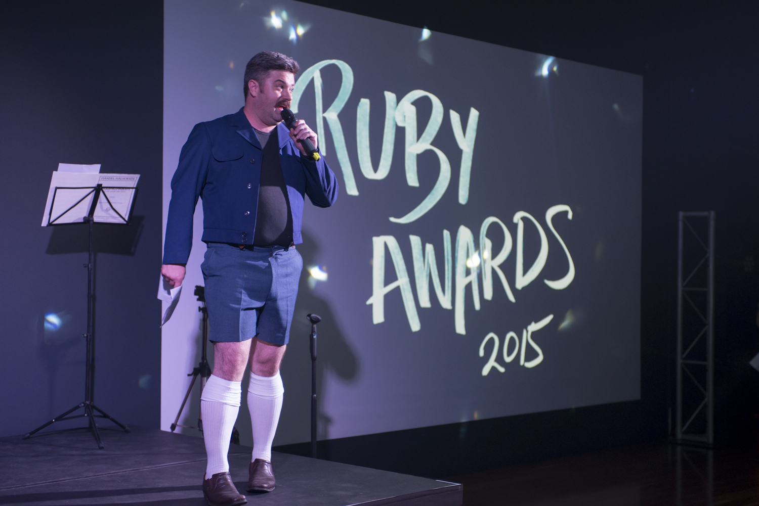 Speeches, awards, presentations.