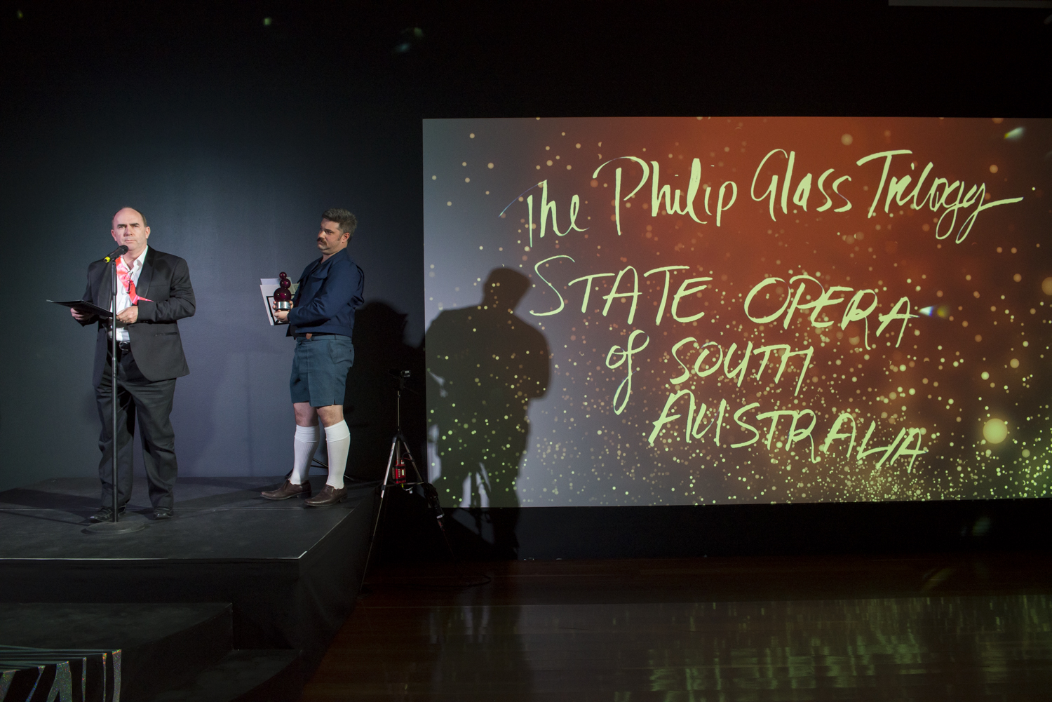 Speeches, awards, presentations.