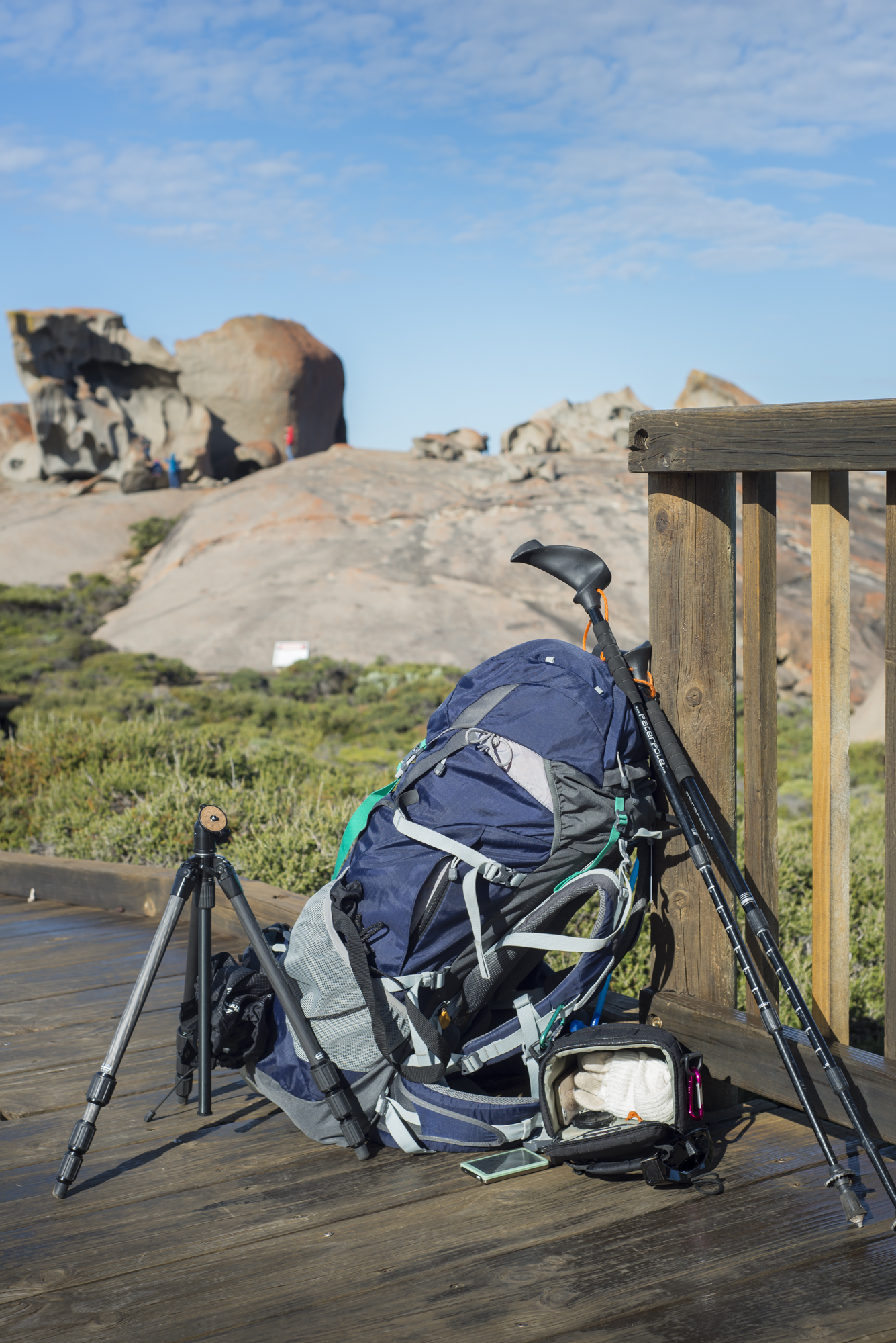 Of course, everyone packs a tripod and DSLR for a hike, right?