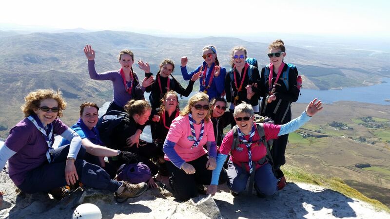 Irish Girl Guides Senior branch with leaders on the summit of Errigal mountain. Photo Anne McPartland.jpg