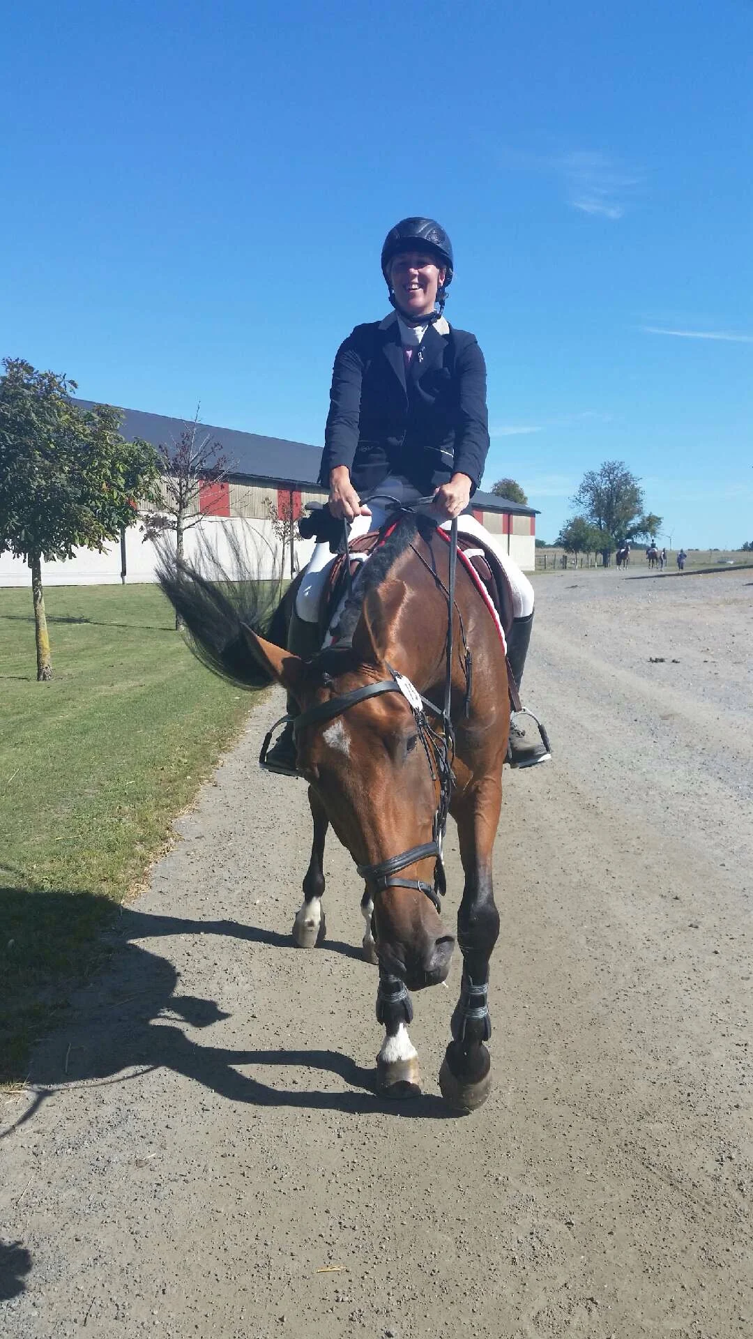 Nöjd Hugo efter sitt Hoppdiplom