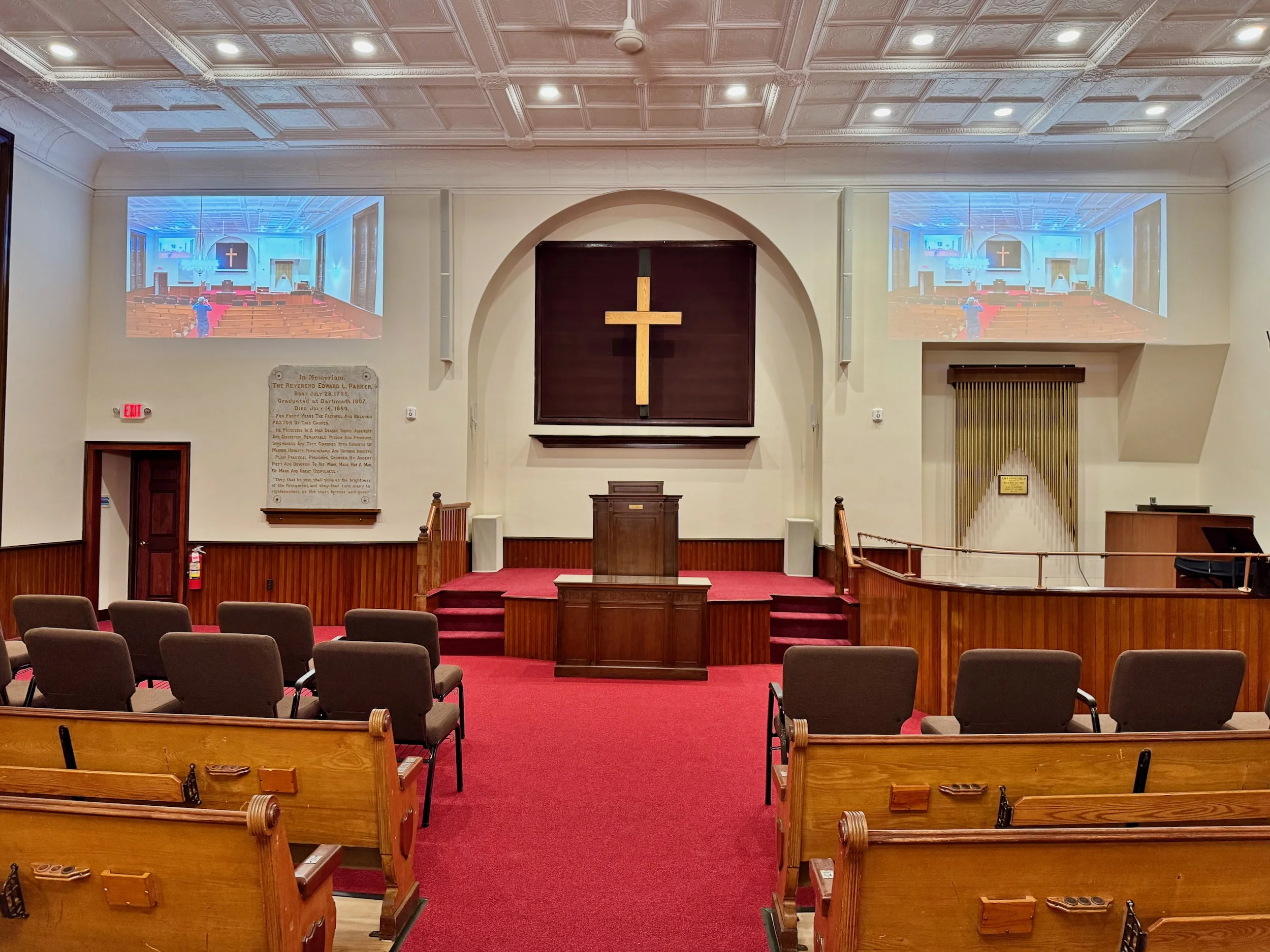 The Meetinghouse Sanctuary renovations completed, Feb. 2025.