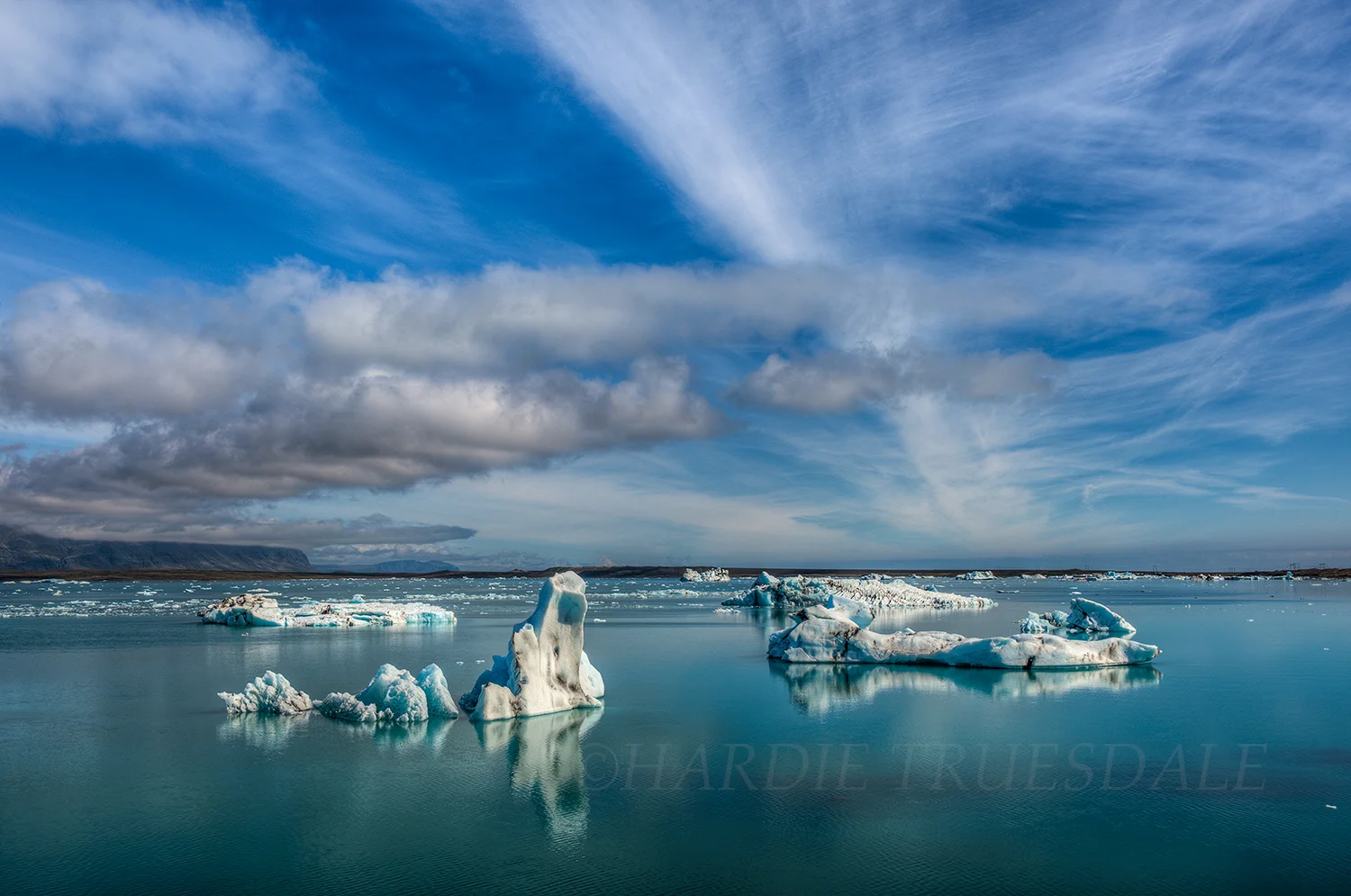 Ice#47 "Marooned Icebergs, Glacial Lagoon"