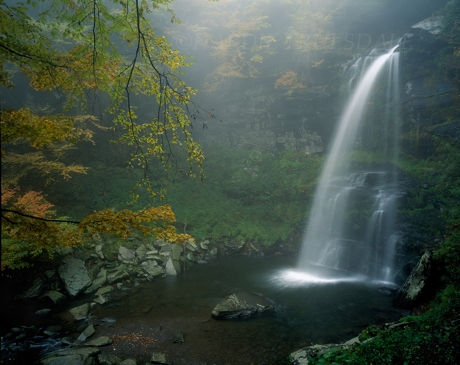 Cks#203 "Waterfall in the Mist, Platte Clove"