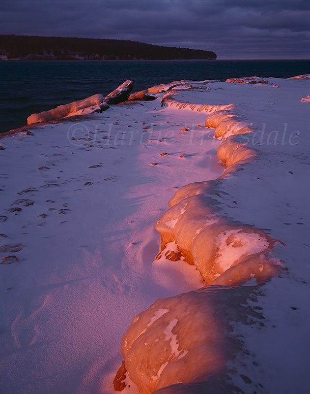  MI#013 "Sand Point Sunset, Pictured Rocks National Lakeshore, Lake Superior, MI" 