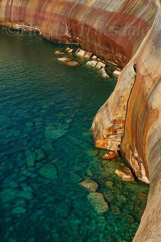 MI#038 "Cliff Detail, Pictured Rocks Nat Lakeshore, Lake Superior"