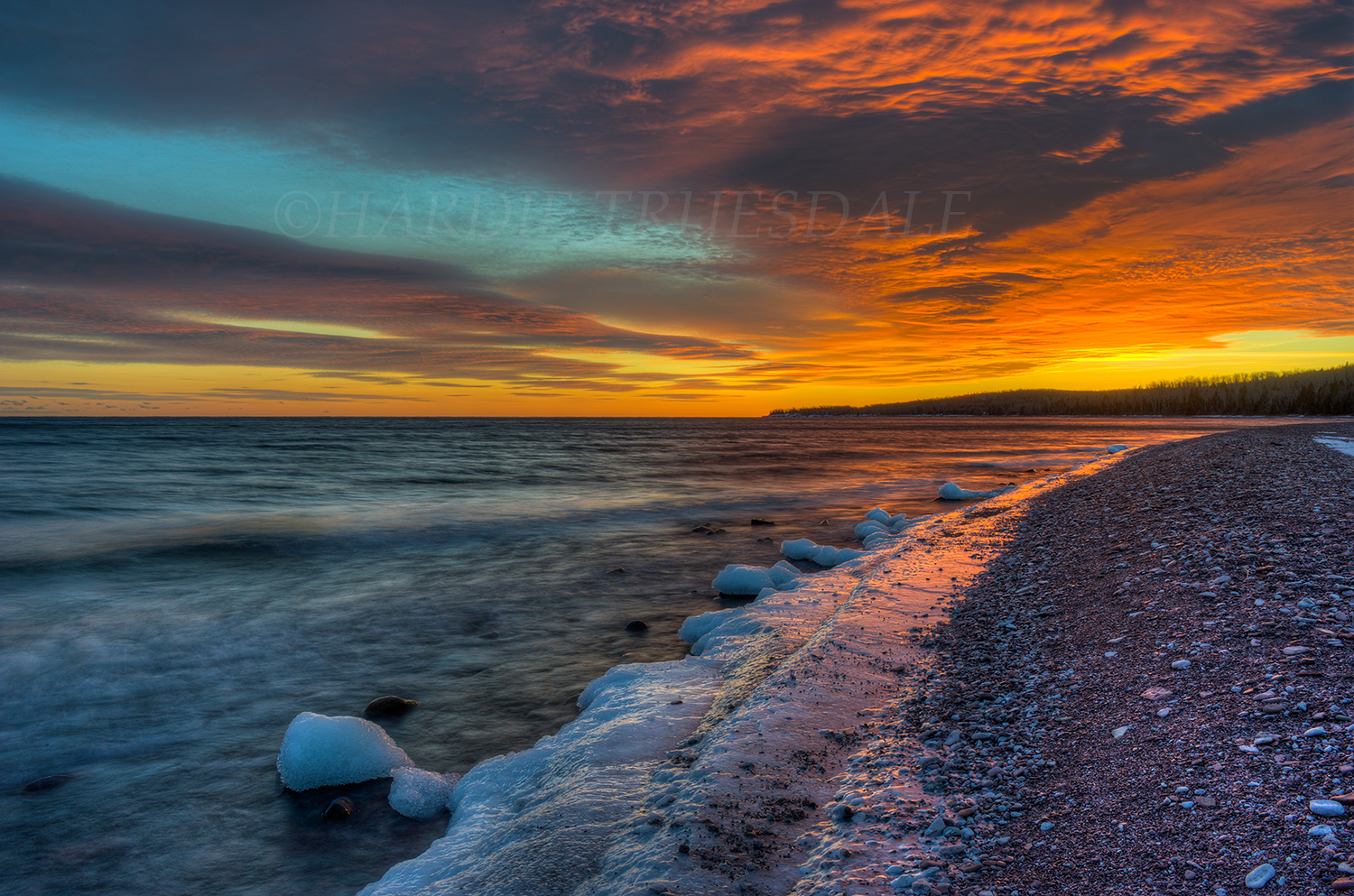  MN#155 "Superior Sunset, North Shore, Lake Superior' 