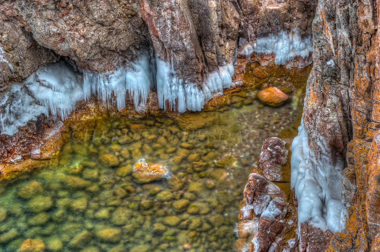 MN#156" Ice Aprons, Palisade Head, North Shore, Lake Superior"