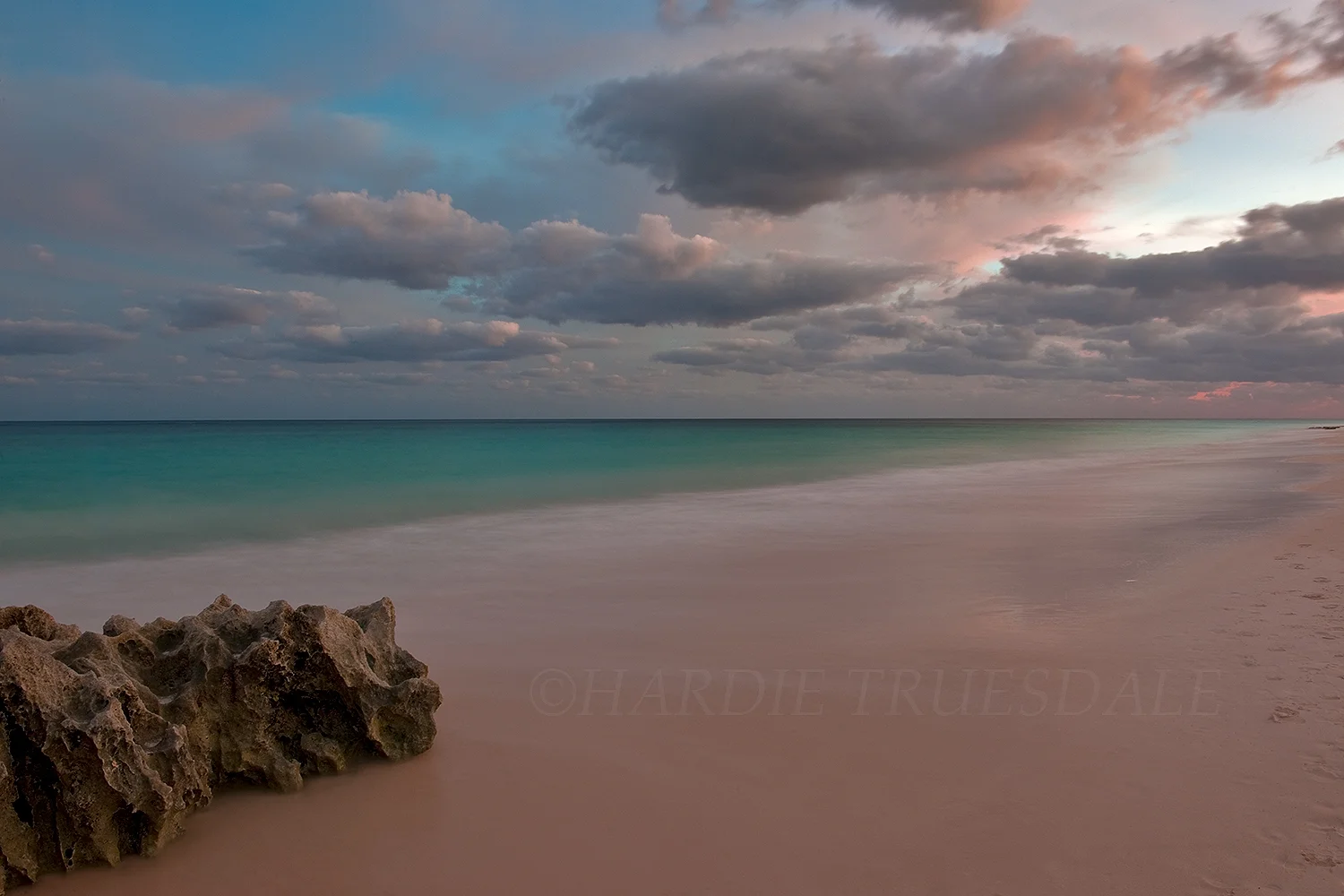 BM#001 "The Colors Of Dusk, Elbow Beach, Bermuda"