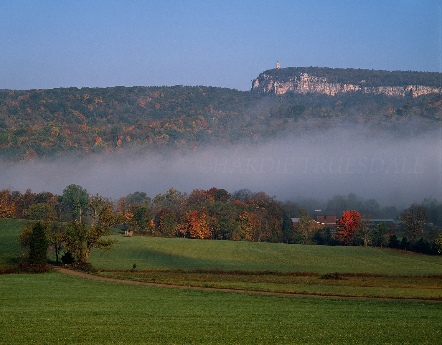 Gks#209 "Farm, Field, Mist, and Skytop"