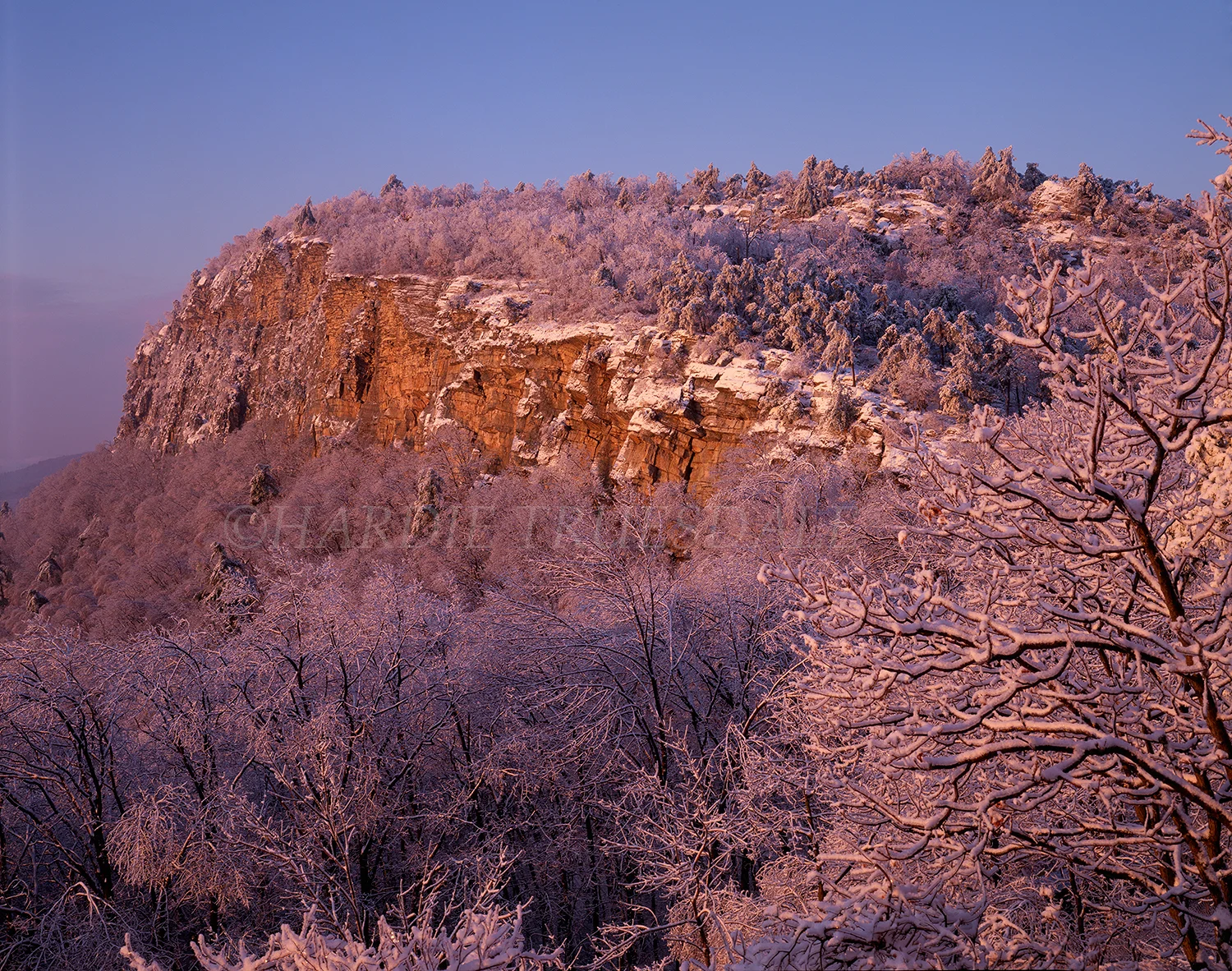 Gks#457 "Winter Near Trapps, Mohonk Preserve"