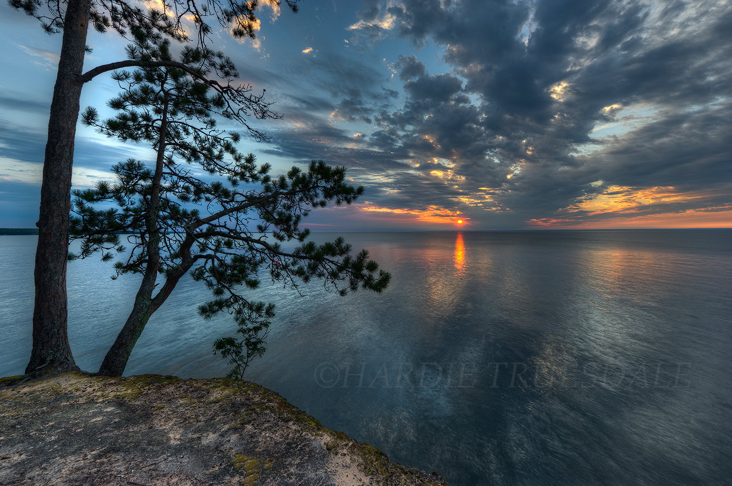  WI#033 "Sunset,&nbsp;Mawikwe Bay, Apostle Islands, South Shore, Lake Superior"  
