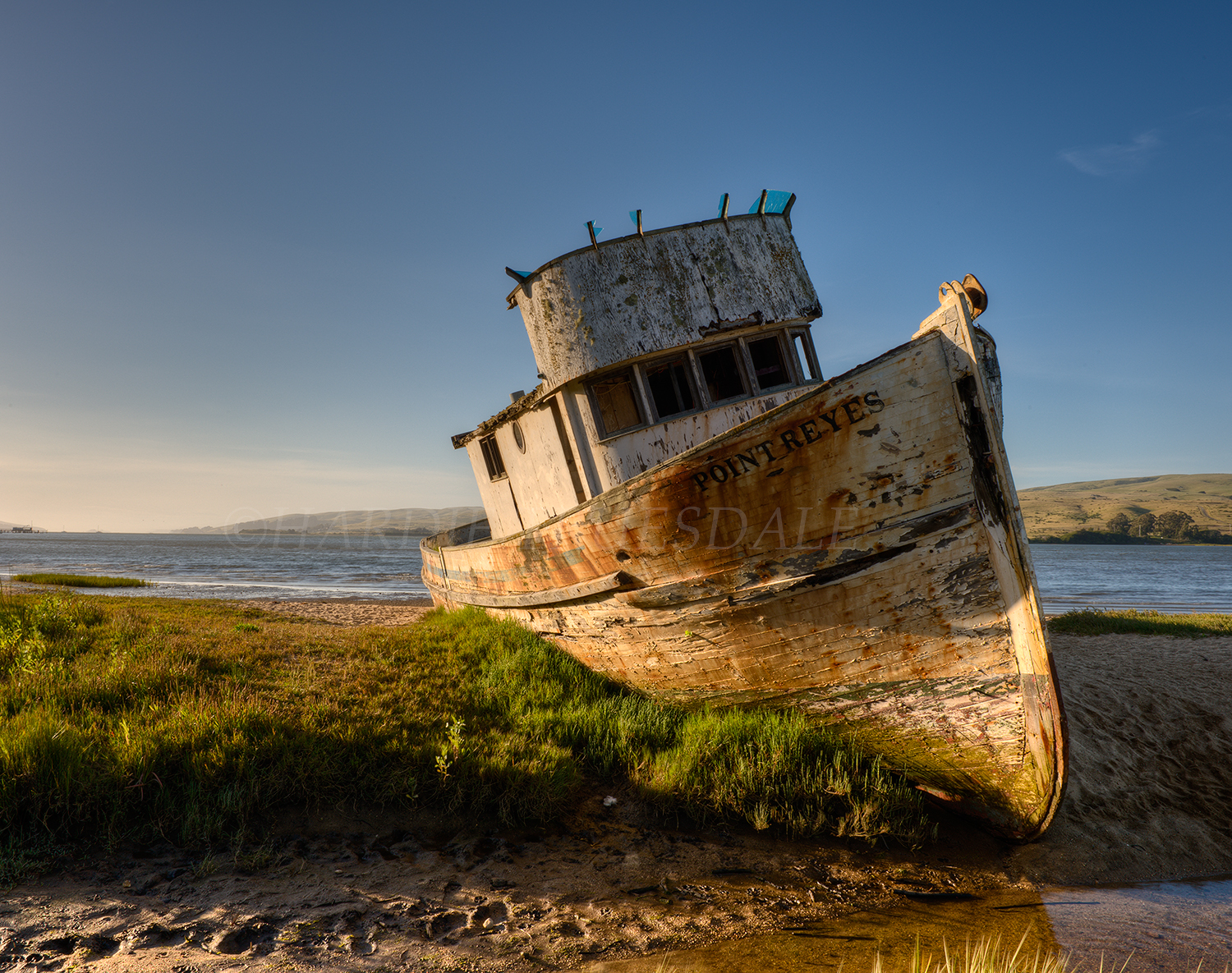 CA#133 Wrecked Boat, Tomales Bay, Point Reyes, CA