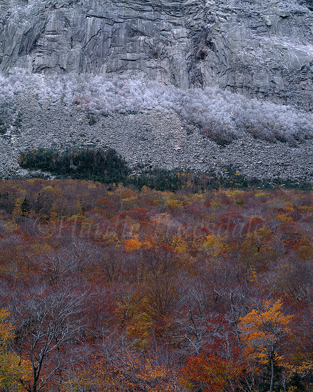  NH#002 "Fall Ice, Cannon Cliff, White Mountains" 