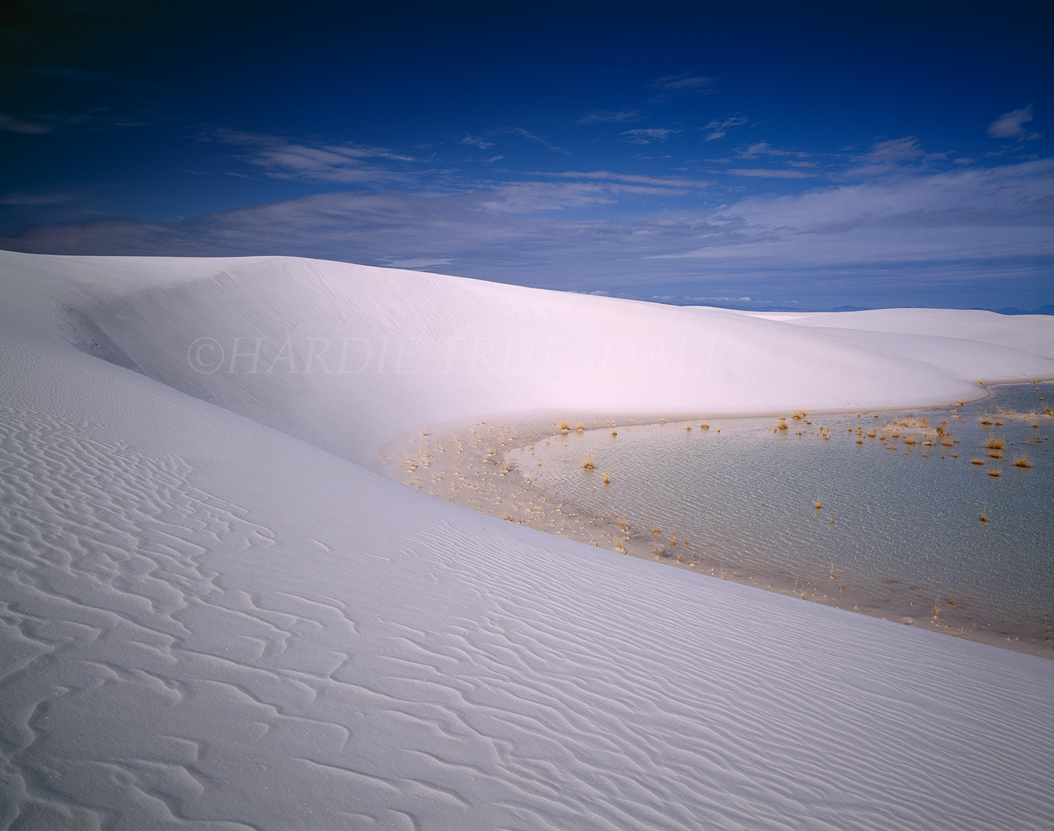NM#002 Flooded Dunes, White Sands National Monument, NM