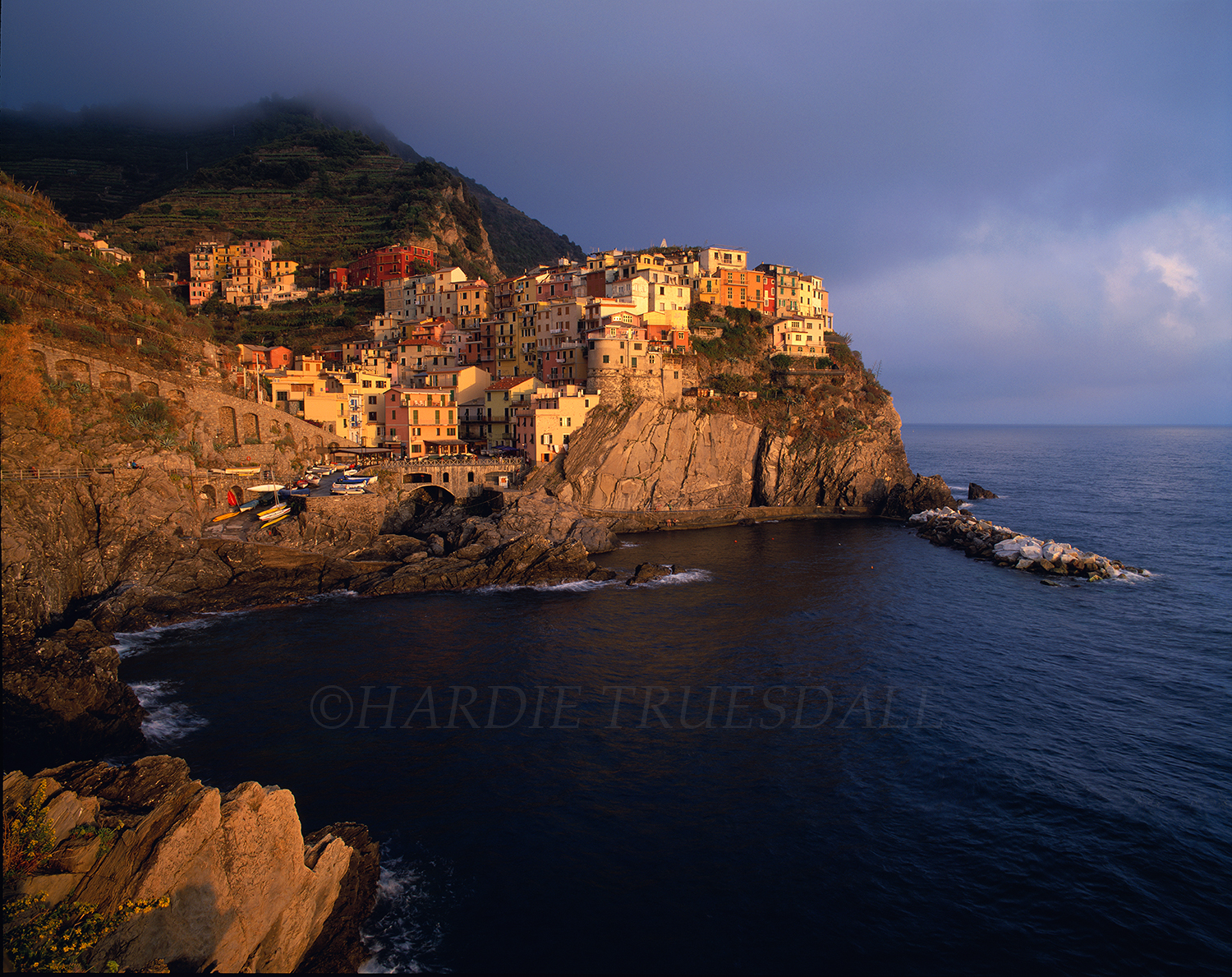  Ity#002 "Manarola Evening, Cinque Terre, Liguria, Italy" 