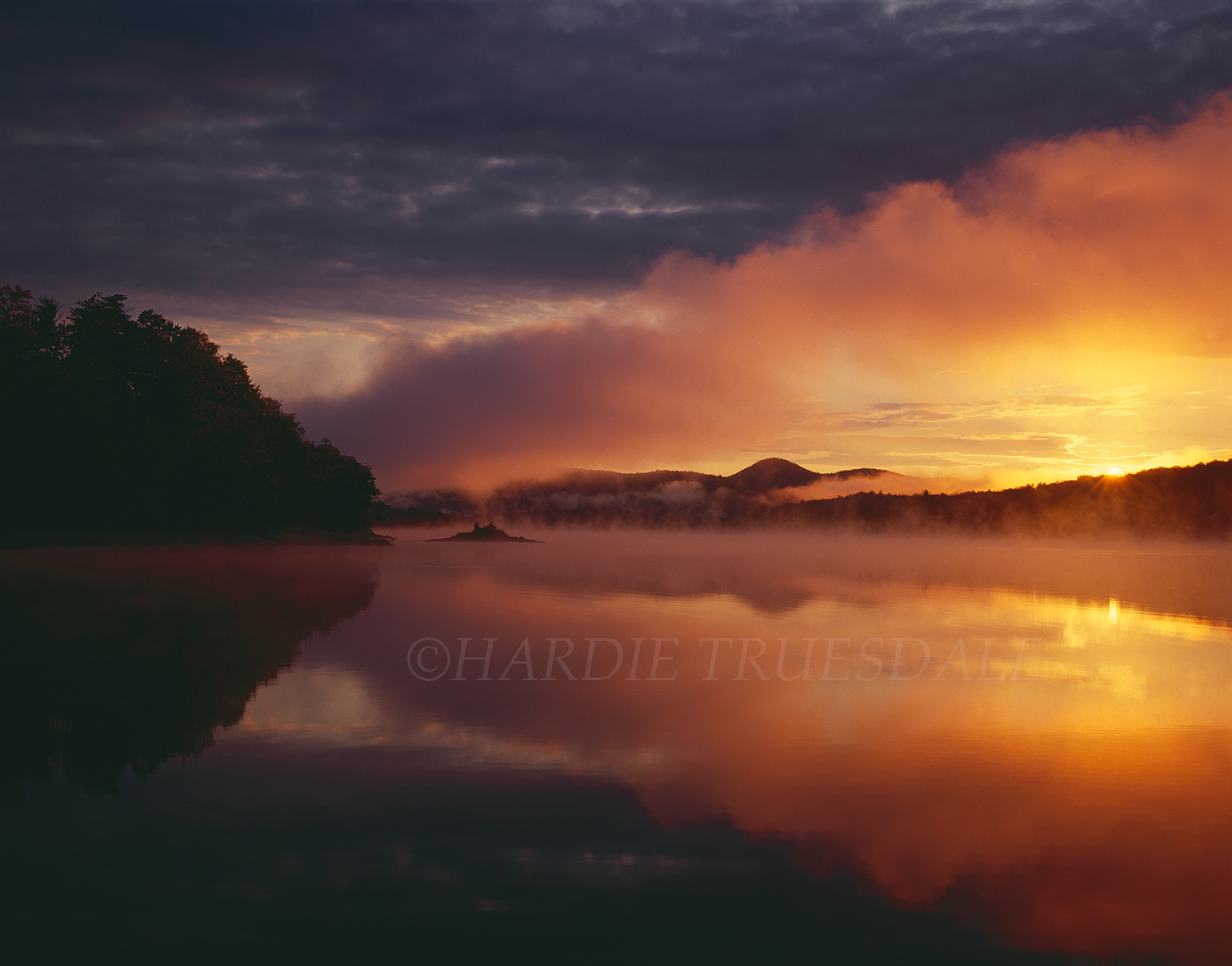  Adk#001 "Indian Lake Sunrise, Adirondack Preserve, NY" 