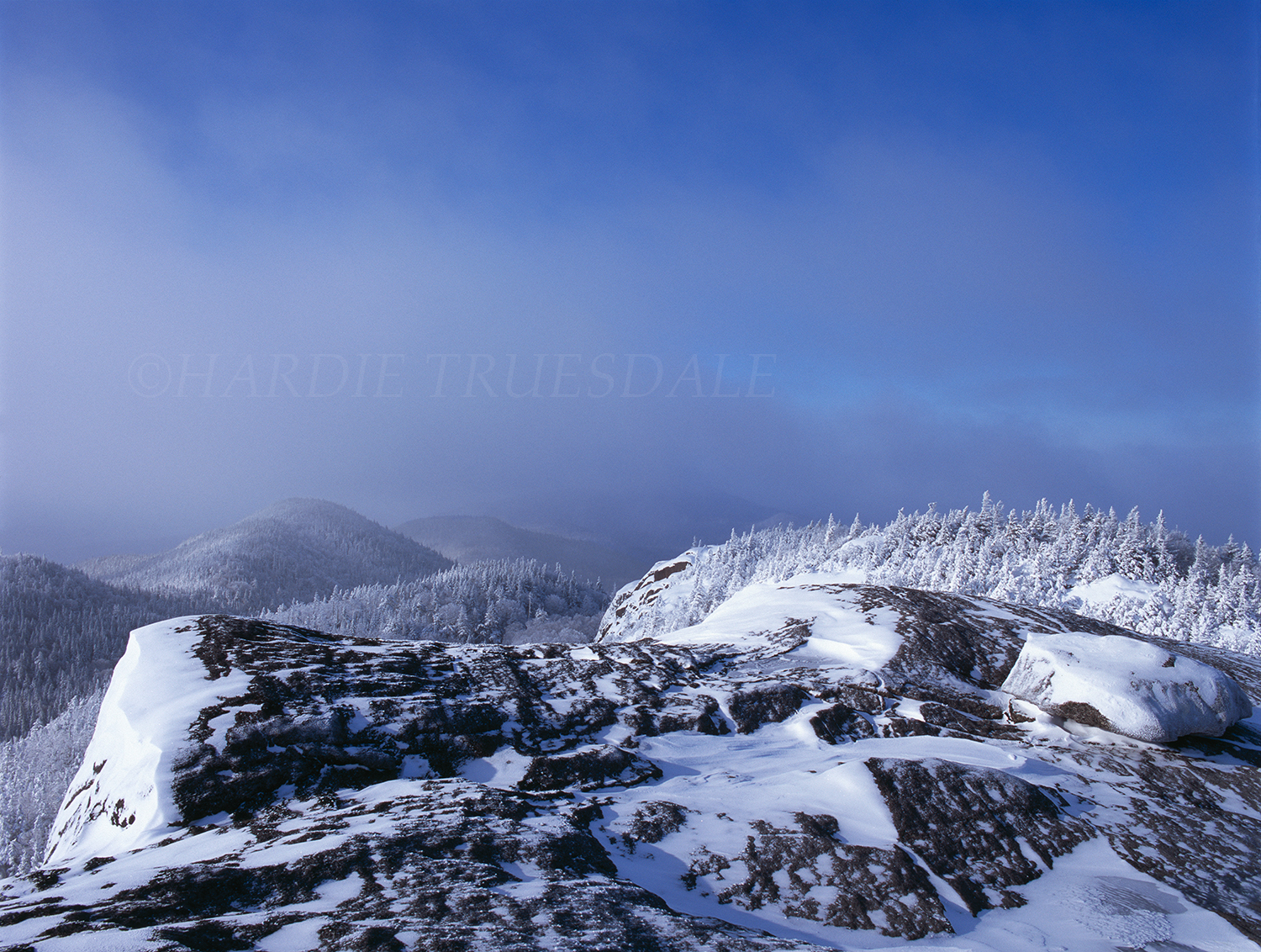  Adk#116 "Winter Storm, Ampersand Mountain, Adirondack Preserve, NY" 