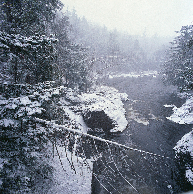  Adk#118 "Blizzard, West Branch, Ausable River, Adirondacks, NY" 