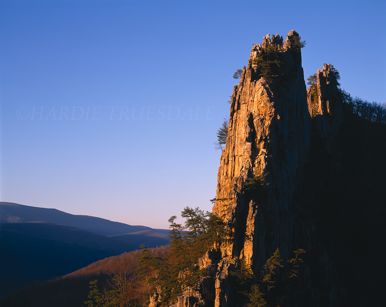 VA#003 "Evening at Seneca, Seneca Rocks National Recreation Area, WV"
