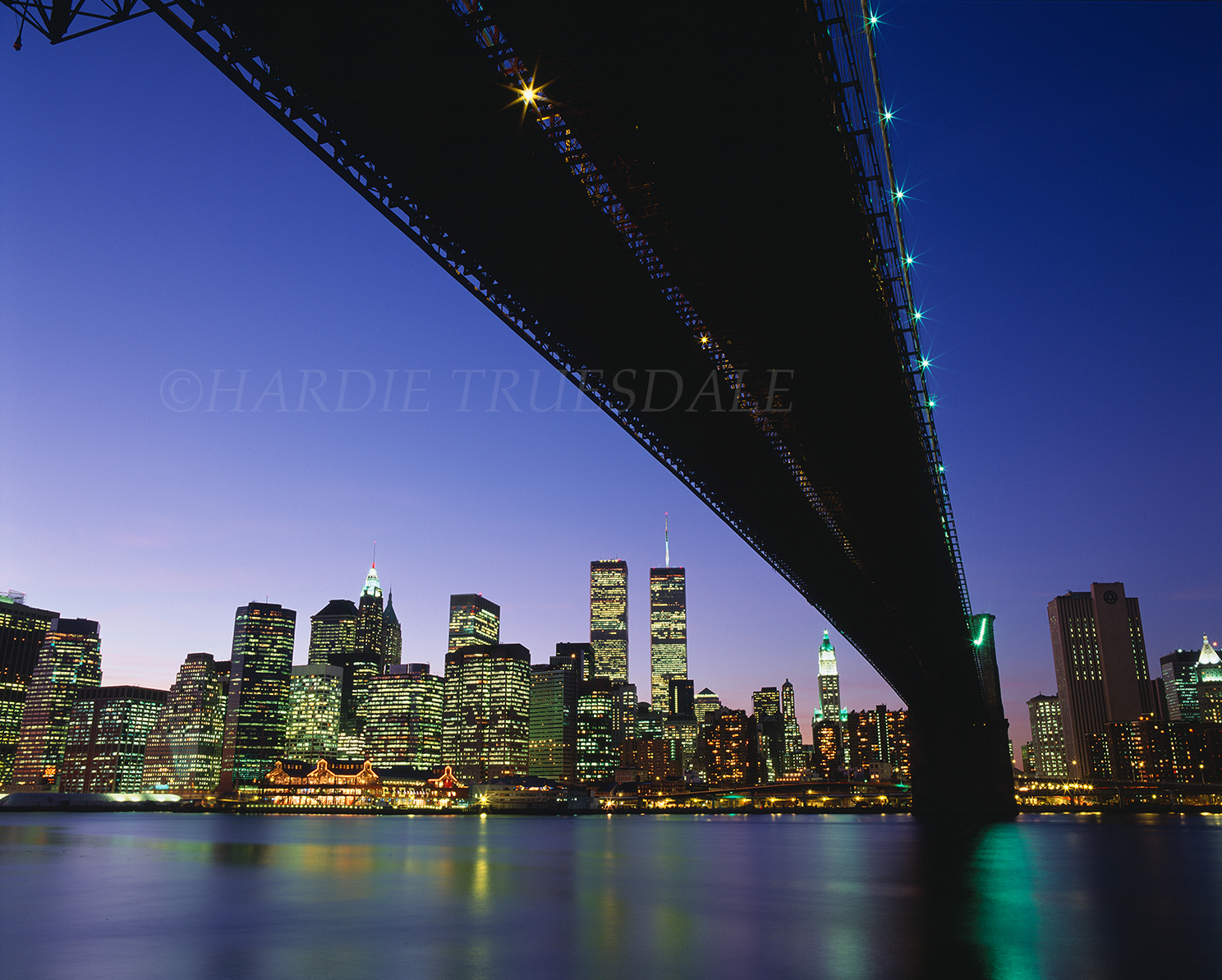 NYC#42 "Brooklyn Bridge at Night", NYC