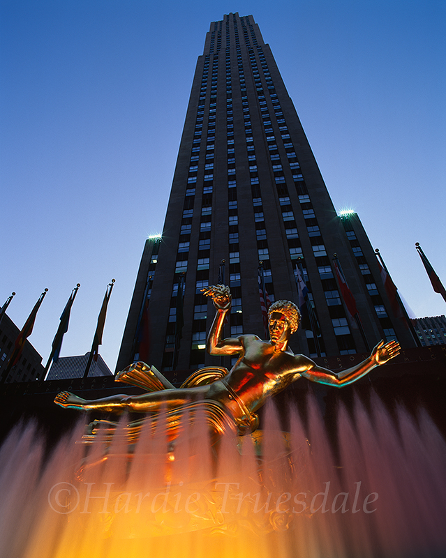 NYC#67 "Night Views, Rockefeller Center"