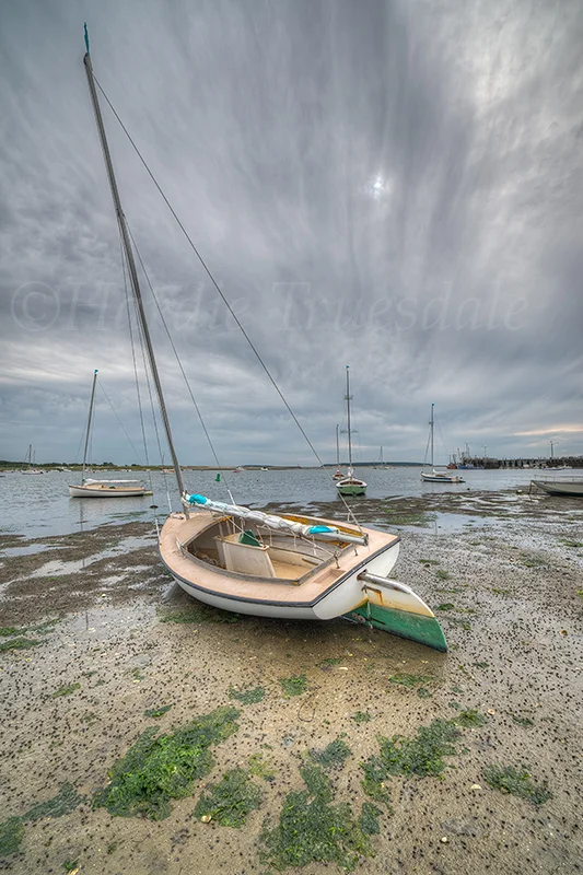 CC#45 "Beached Catboat, Mayo Beach"