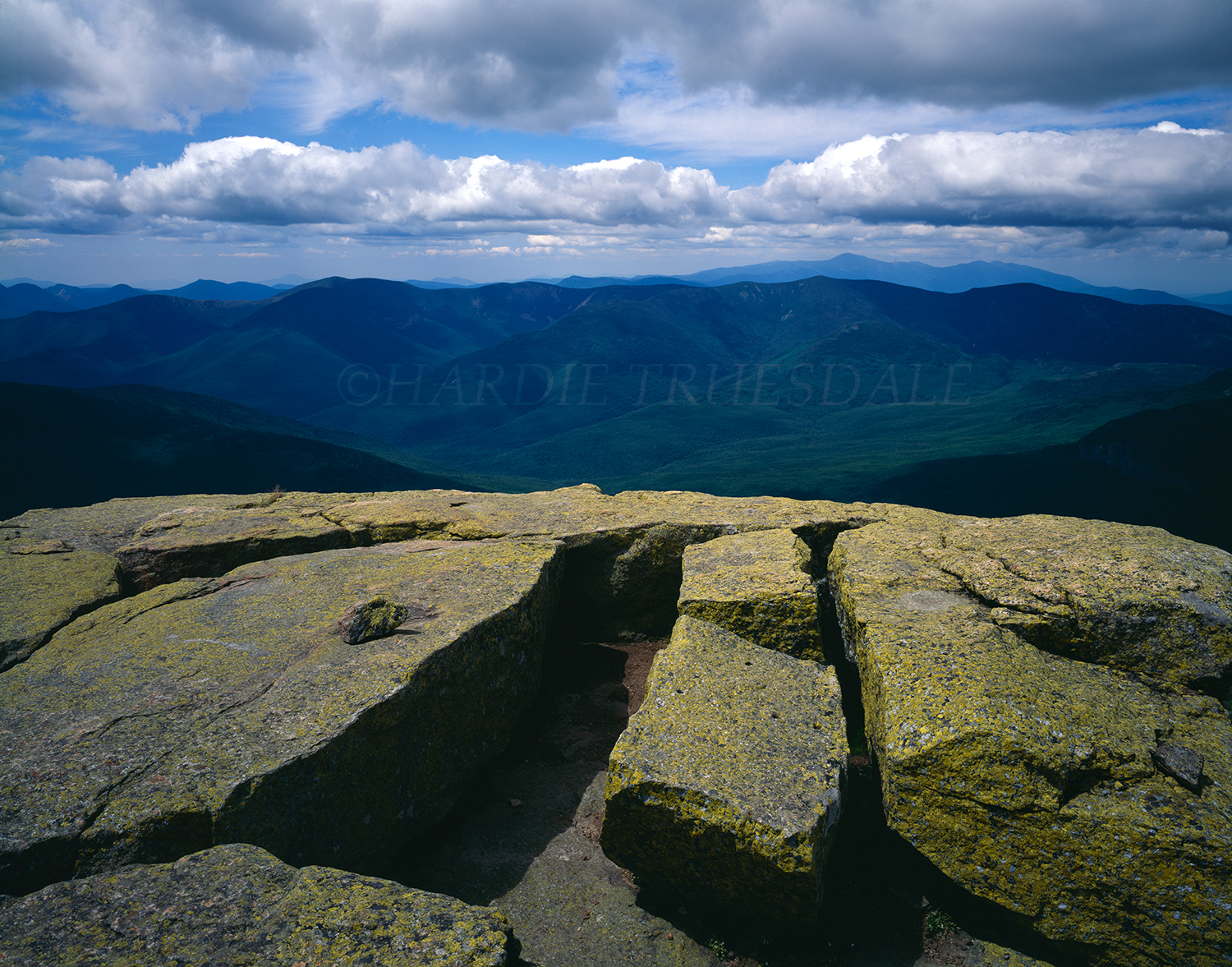 NH#39 "Presidential Range from Lafayette Summit"