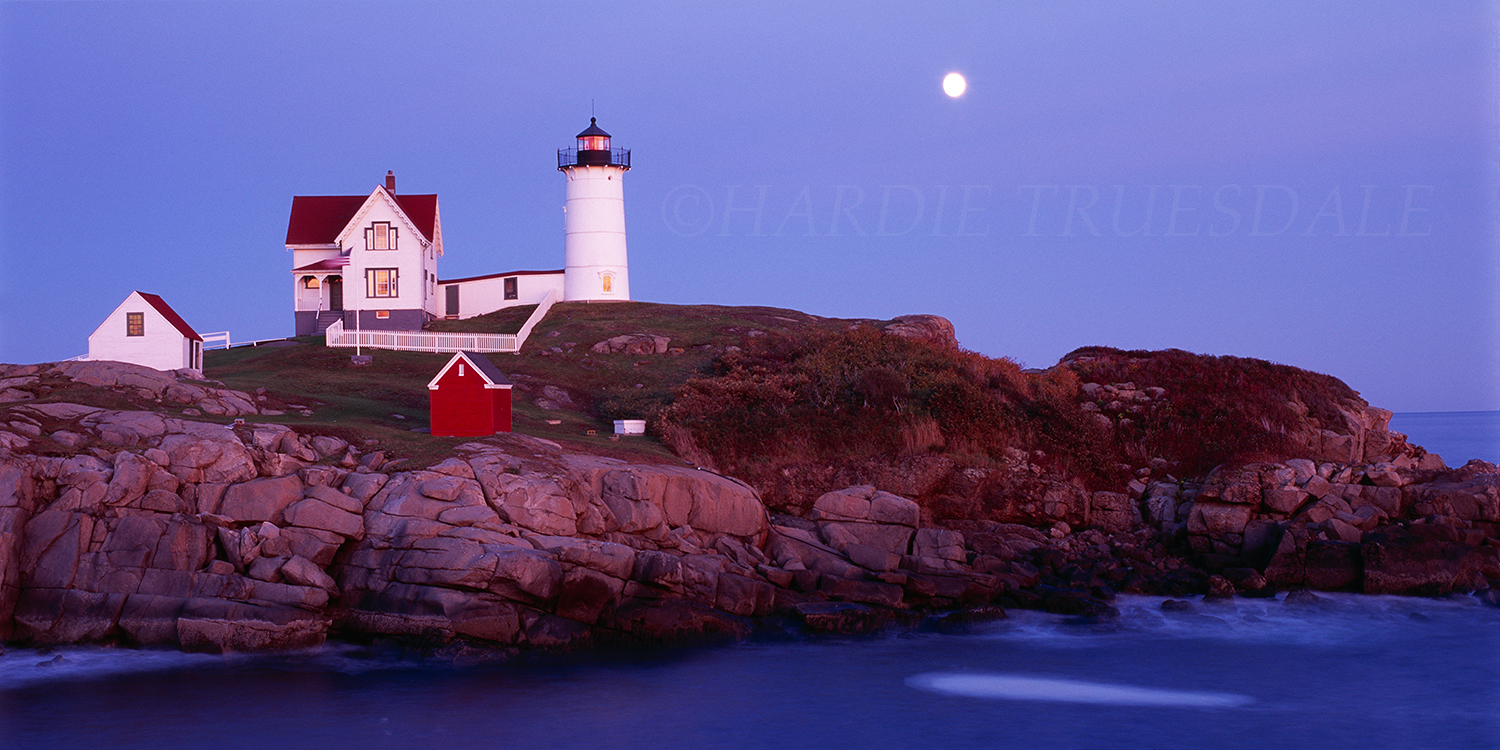 ME#63 "Moonrise, Cape Neddick Light"