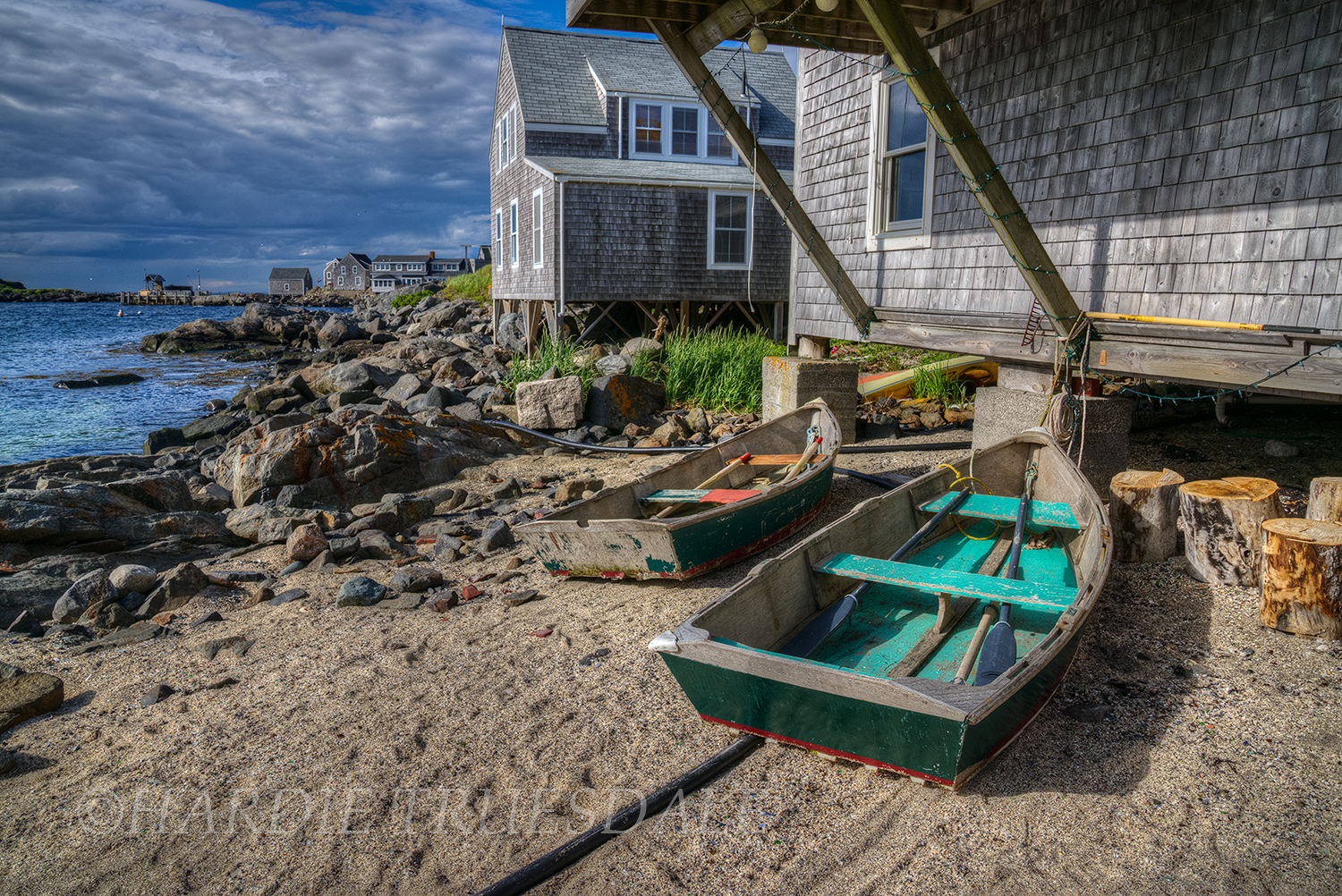 ME#75 "Fishing Beach, Monhegan Island"