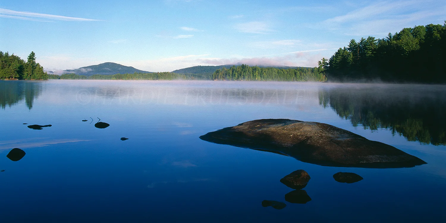 Adk#180 Boulder, Lower Saranac Lake"