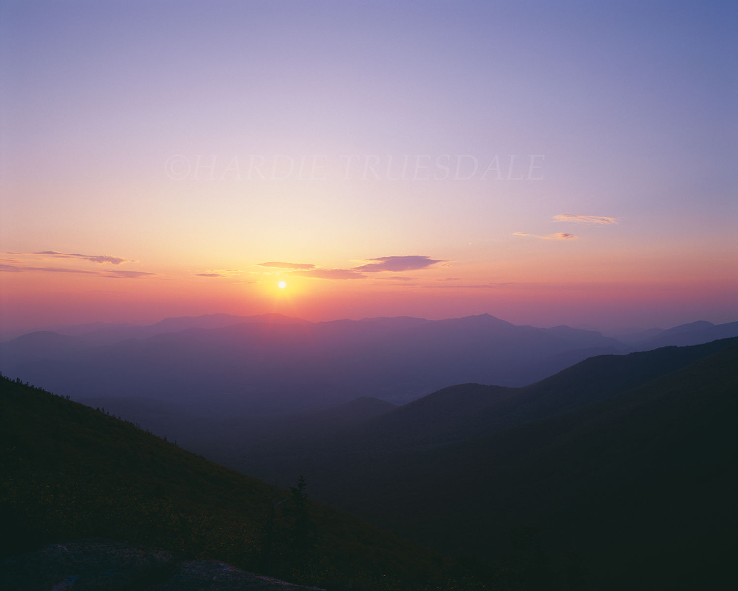 Adk#055 "High Peaks Sunrise from Cascade"
