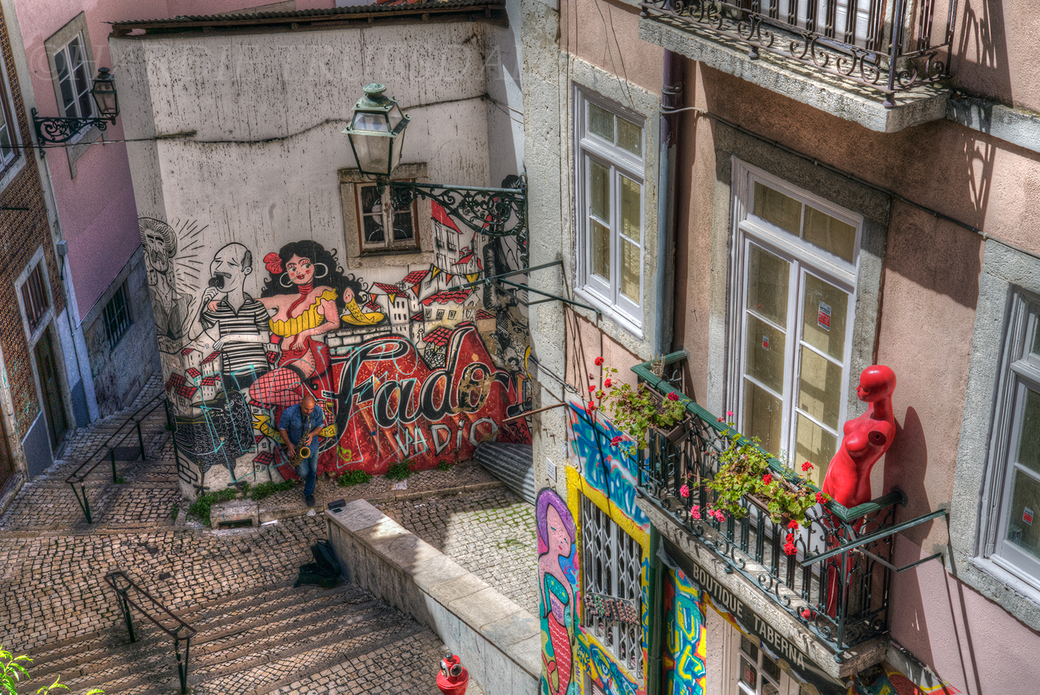 PT#011 "Red Mannequin" Baixa District, Lisbon