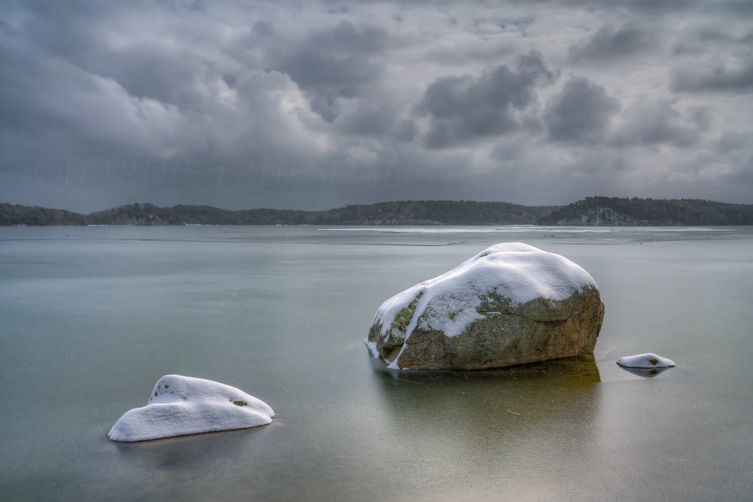 CC#281 "Boulders and Snow Squall, Nickerson"