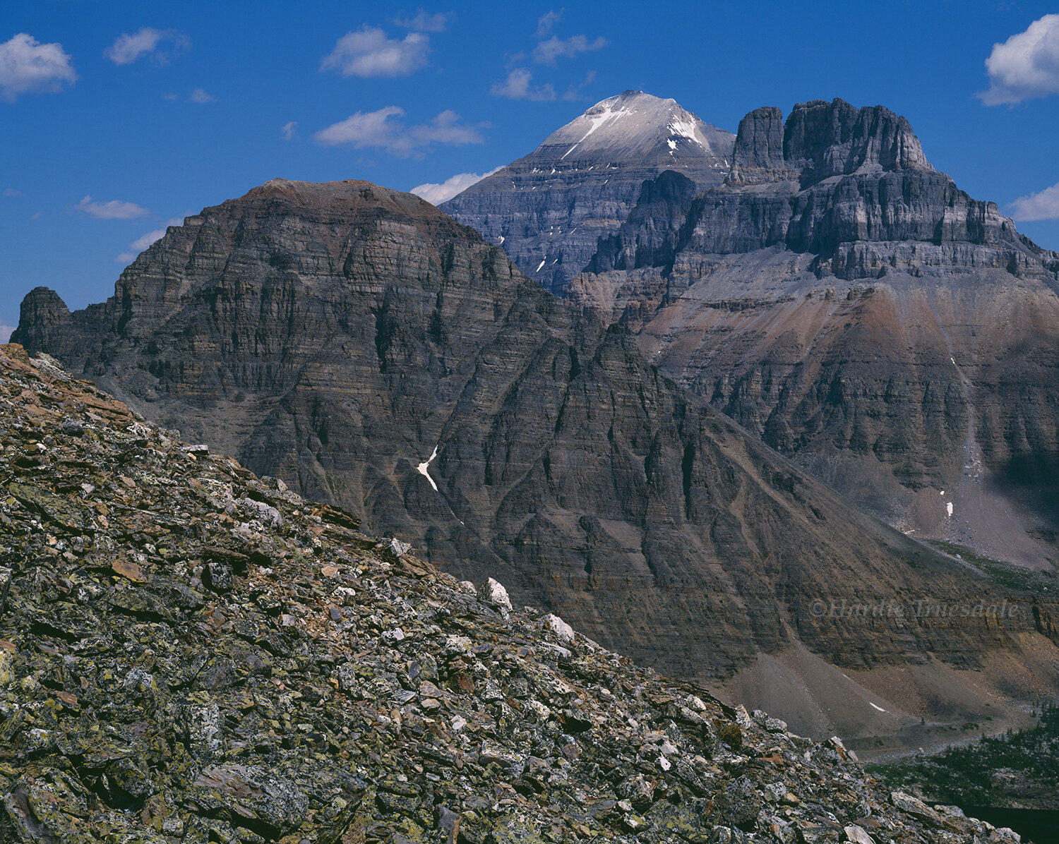 CR#002 Rock and Talus, Edith Lake Trail, Banff National Park, Alberta