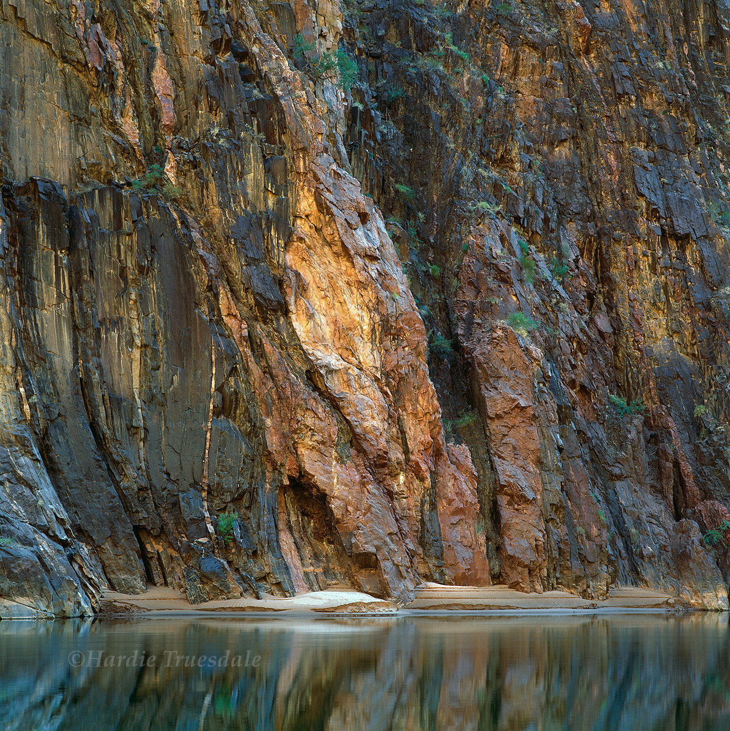AZ#69 Cliff Detail, Upper Granite gorge, Mile 85, Colorado River
