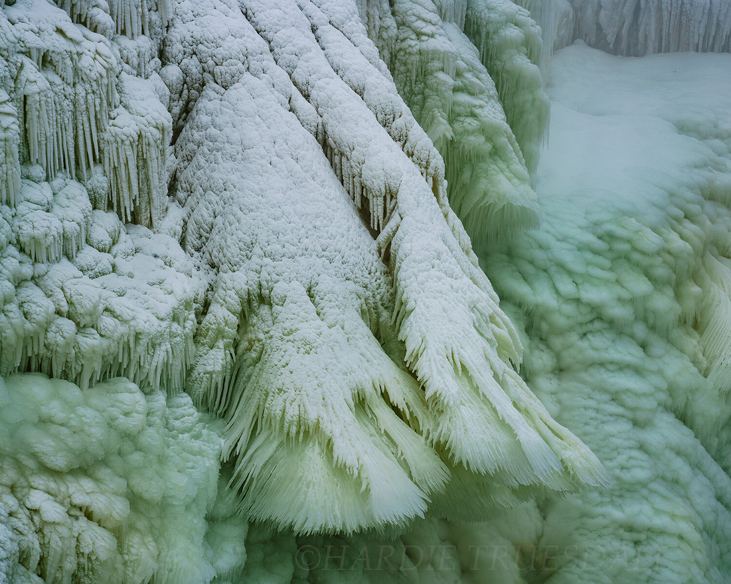 WNY#70 Ice Formations, Lower Falls, Letchworth State Park, NY