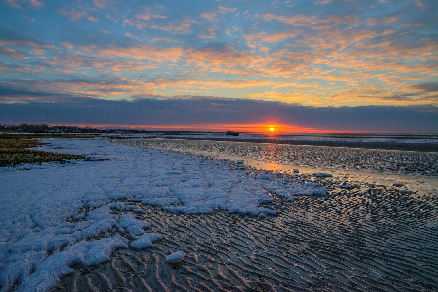 CC#223 Winter Sunset, Skaket Beach