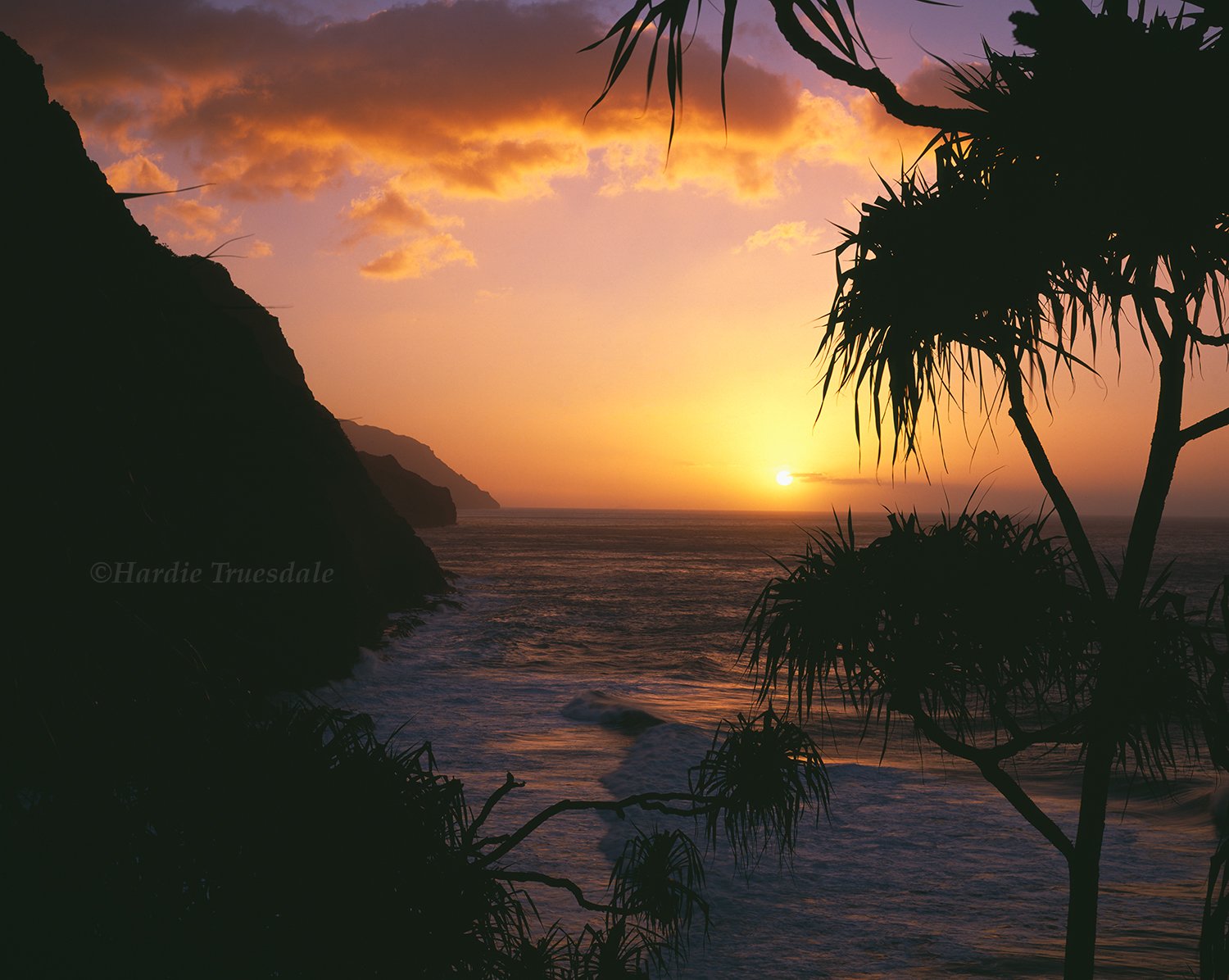  HI#033 Na Pali Coast Sunset, Kauai 