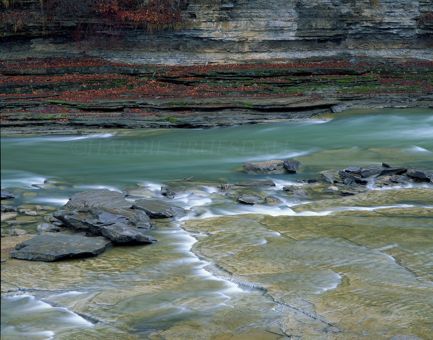 WNY#24 Sedimentary Layers, Genesee River, Letchworth State Park