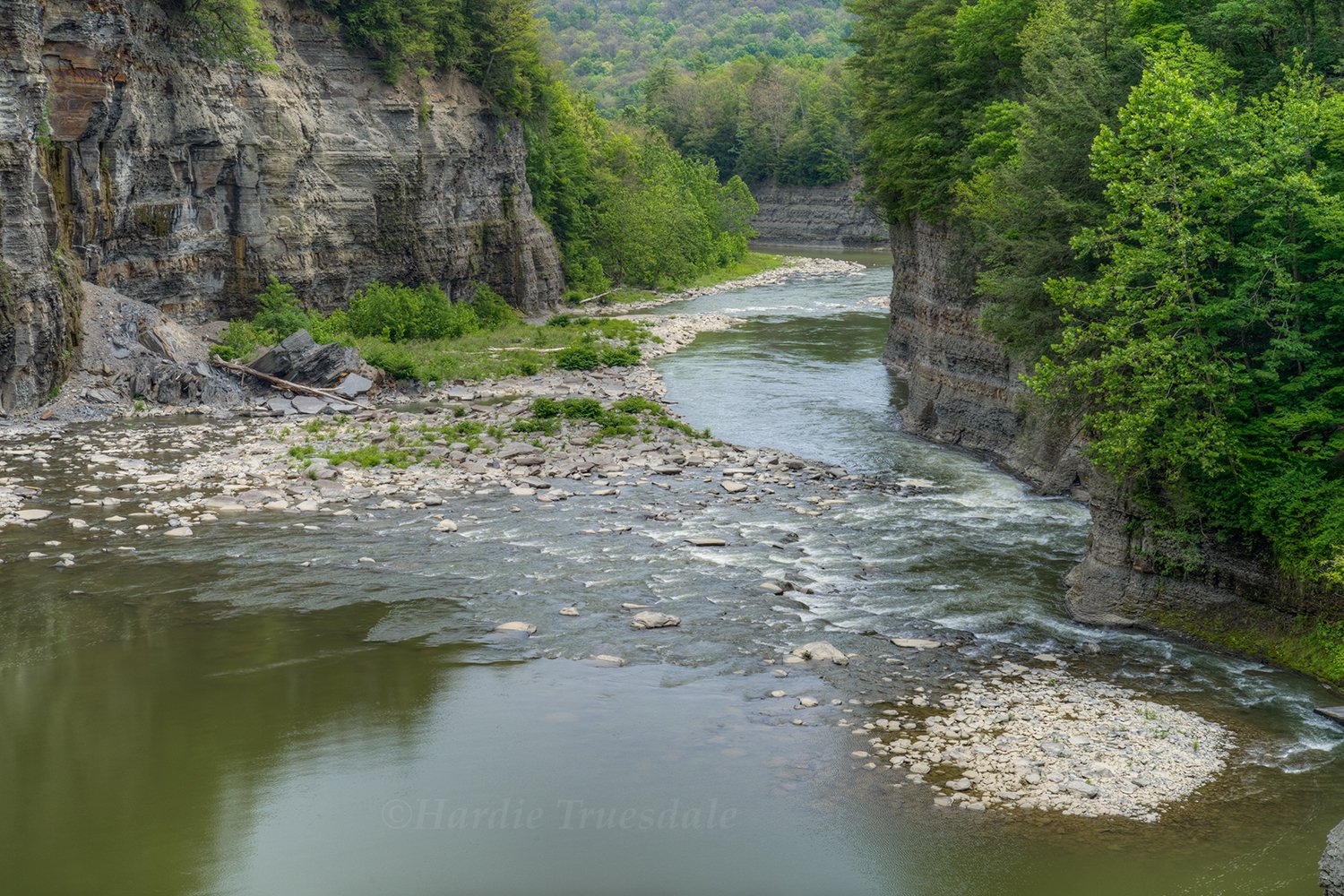 WNY#87 Lower Falls Gorge, Genesee River, Letchworth State Park