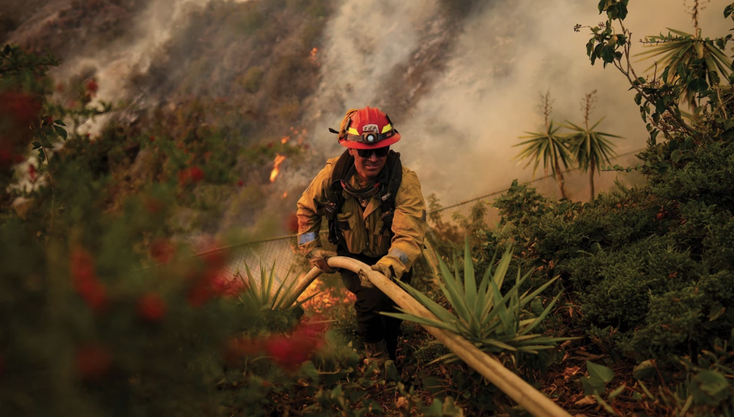 Firefighters wear wristbands to track harmful exposures
